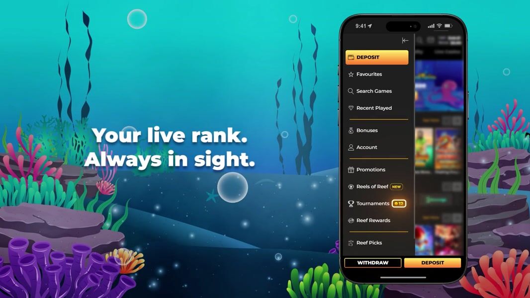 Live Rank at ReefSpins: Know Where You Stand!